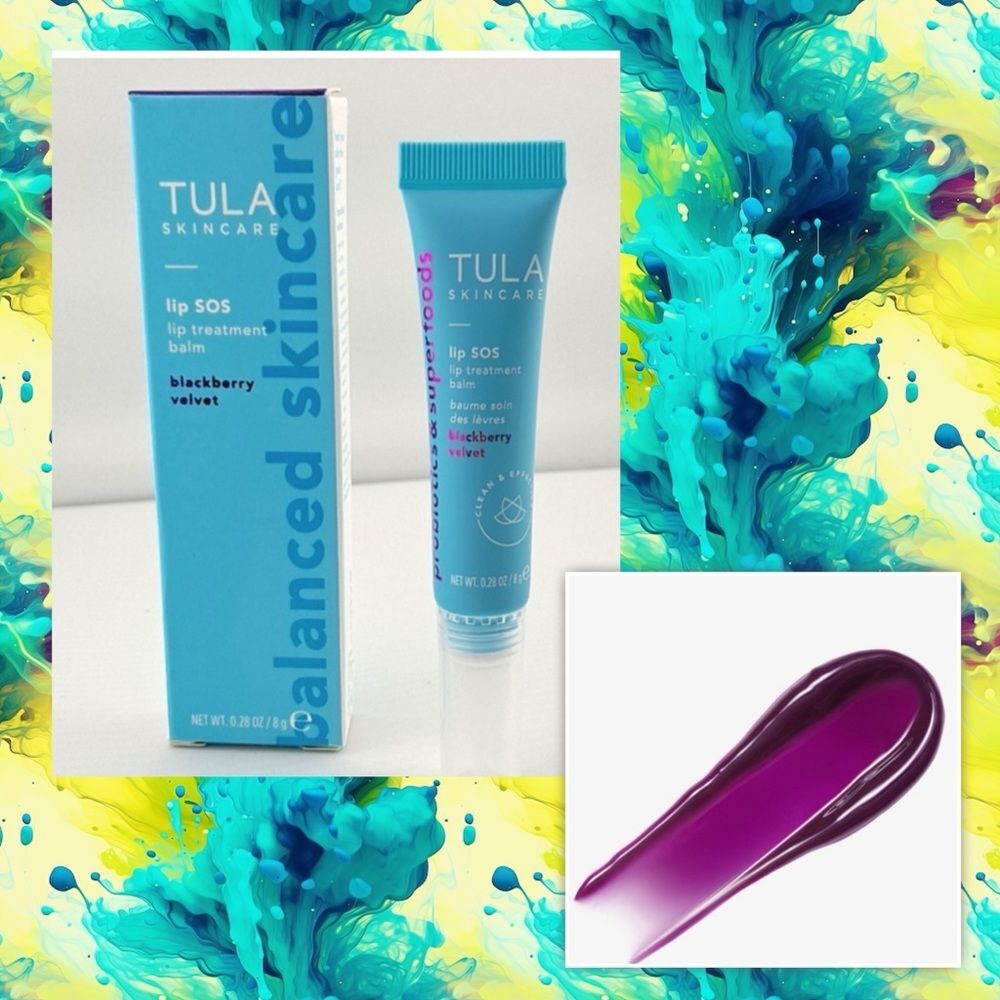 Tula Lip S.O.S Treatment Balm 💗 NEW 💗Blackberry Velvet 💗 Full Size